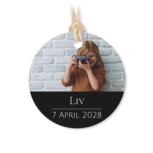 Geschenkdoosje met rond label - set van 12