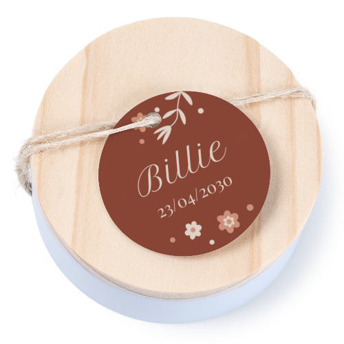 Geschenkdoosje met rond label - set van 12 Geschenkdoosje met rond label - set van 12