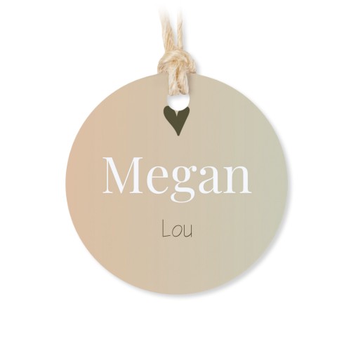 Tin box wooden lid round label - set of 12