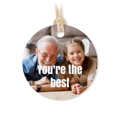 Geschenkdose mit graviertem Holzdeckel und runden Stickern- 12 Stk.