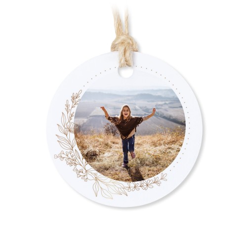 Tin box wooden lid round label - set of 12