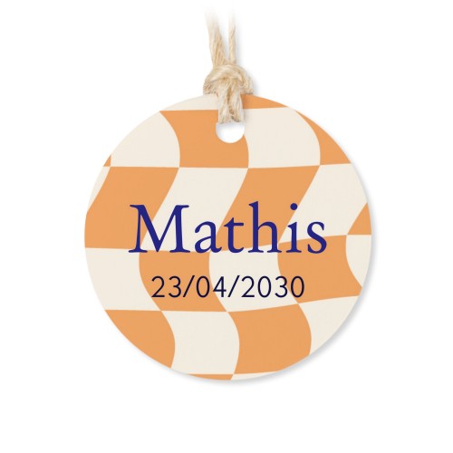 Metaldåse med rund etiket – 12 stk