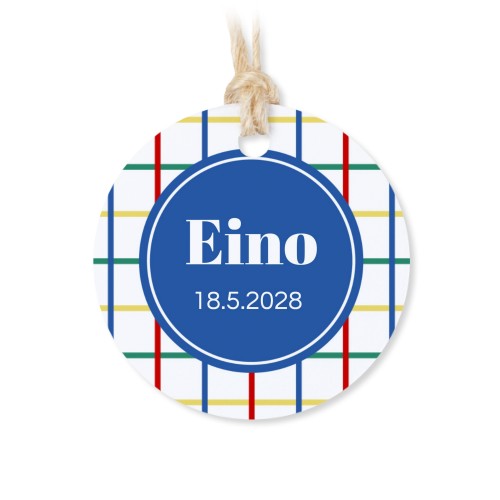 Metallirasia pyöreällä etiketillä - 12 kpl