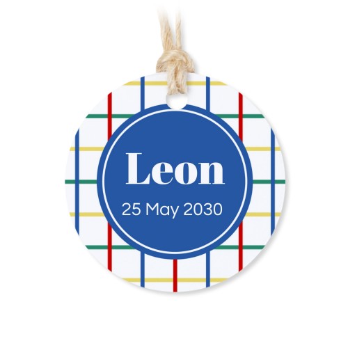 Geschenkdoosje met rond label - set van 12