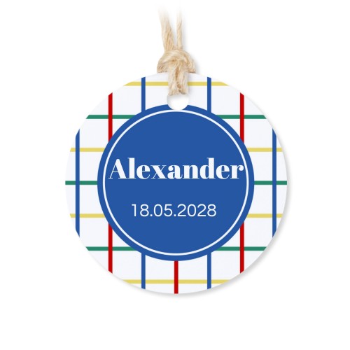 Metallboks med rund etikett – 12 stk