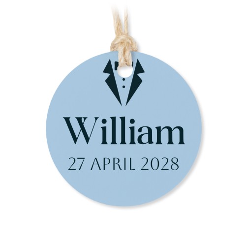 Metallbox med rund etikett - 12 st Metallbox med rund etikett - 12 st