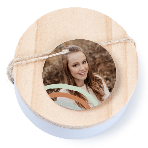 Geschenkdoosje met rond label - set van 12 Geschenkdoosje met rond label - set van 12