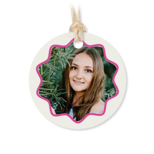 Geschenkdose mit graviertem Holzdeckel und runden Stickern- 12 Stk.