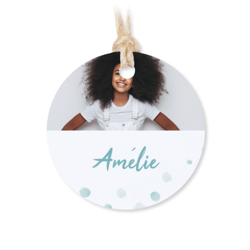 Boîtes en métal avec couvercle en bois sticker rond (lot de 12)