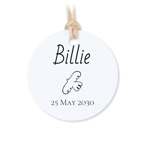 Tin box wooden lid round label - set of 12 Tin box wooden lid round label - set of 12