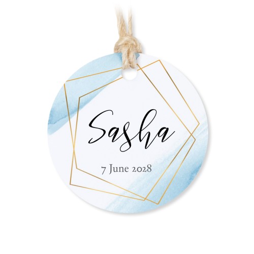 Metallirasia pyöreällä etiketillä - 12 kpl