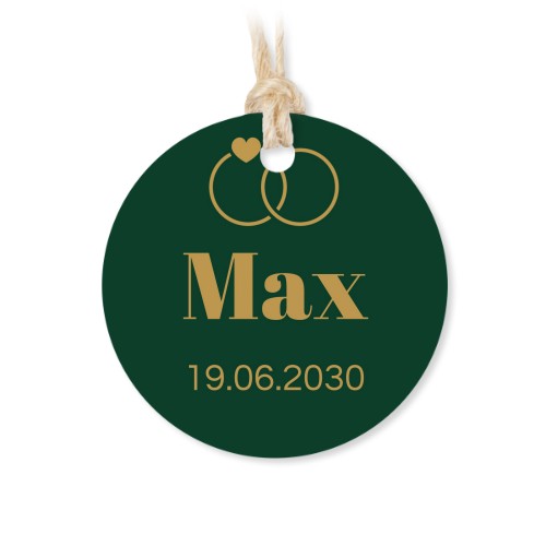 Boîtes en métal avec couvercle en bois sticker rond (lot de 12)