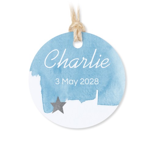 Boîtes en métal avec couvercle en bois sticker rond (lot de 12)