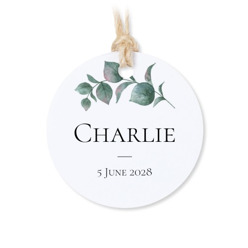 Boîtes en métal avec couvercle en bois sticker rond (lot de 12)