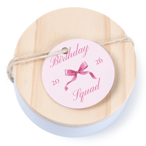 Geschenkdoosje met rond label - set van 12 Geschenkdoosje met rond label - set van 12