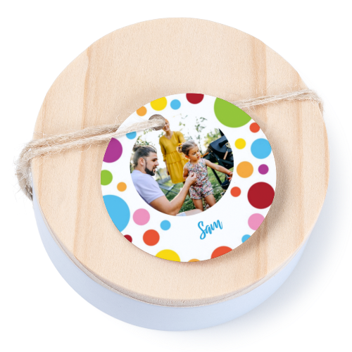 Geschenkdoosje met rond label - set van 12 Geschenkdoosje met rond label - set van 12