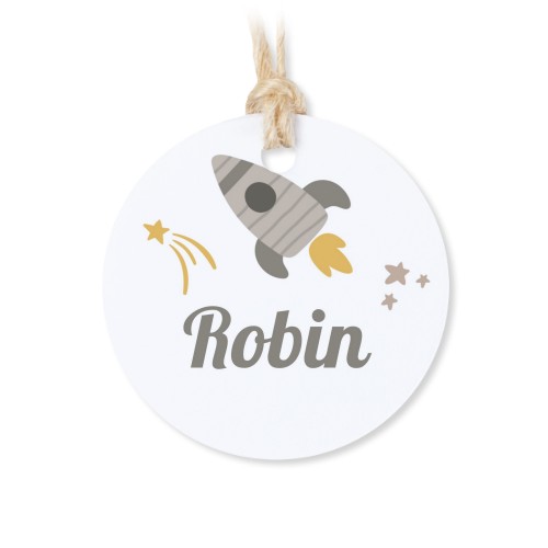 Geschenkdoosje met rond label - set van 12