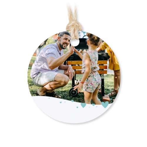 Metallbox med rund etikett - 12 st