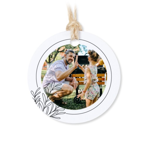 Tin box wooden lid round label - set of 12