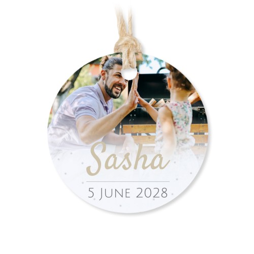 Metallboks med rund etikett – 12 stk