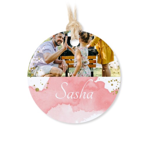 Tin box wooden lid round label - set of 12