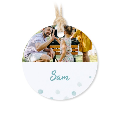 Boîtes en métal avec couvercle en bois sticker rond (lot de 12)