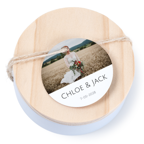 Geschenkdoosje met rond label - set van 12 Geschenkdoosje met rond label - set van 12