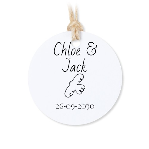 Tin box wooden lid round label - set of 12 Tin box wooden lid round label - set of 12