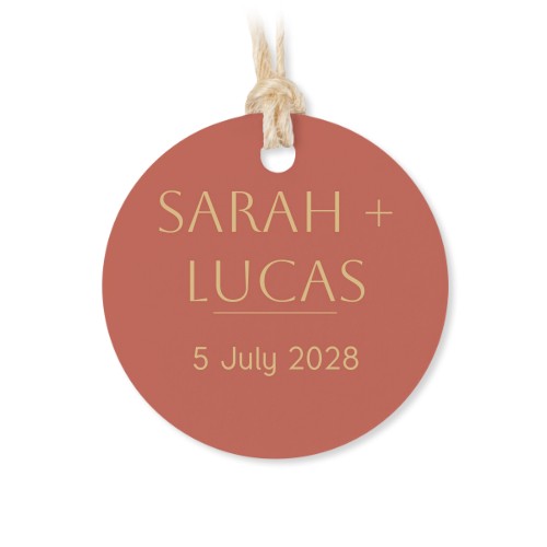 Tin box wooden lid round label - set of 12