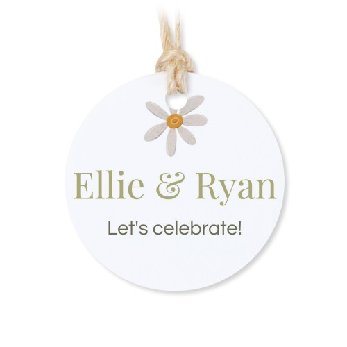 Geschenkdose mit graviertem Holzdeckel und runden Stickern- 12 Stk.