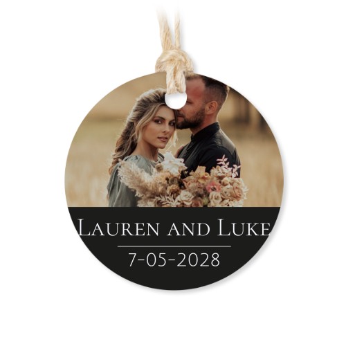 Metallirasia pyöreällä etiketillä - 12 kpl