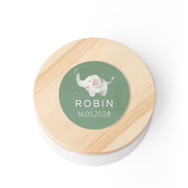 Tin box wooden lid sticker - set of 12 Tin box wooden lid sticker - set of 12