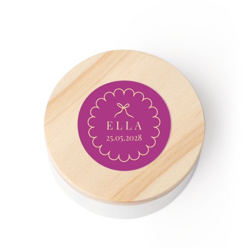 Classy Scallop Bow - Text Only Classy Scallop Bow - Text Only