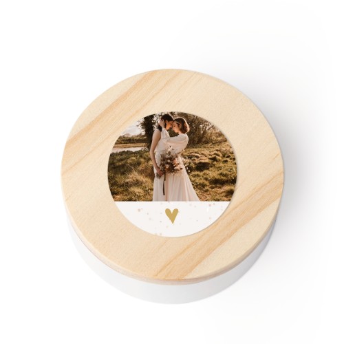Geschenkdoosje met houten deksel en sticker (set van 12) Geschenkdoosje met houten deksel en sticker (set van 12)