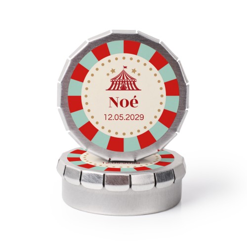 Boîtes "clic clac" argentées (Lot de 24)