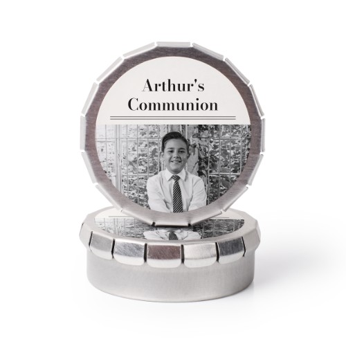 Bonbon-Dosen grau - 24 Stk.