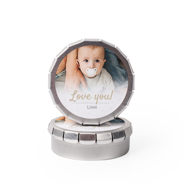 Boîtes "clic clac" argentées (Lot de 24)