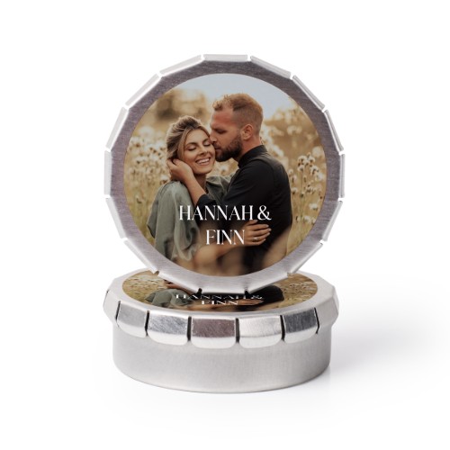 Bonbon-Dosen grau - 24 Stk.