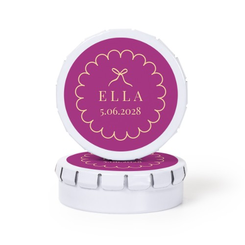 Classy Scallop Bow - Text Only Classy Scallop Bow - Text Only