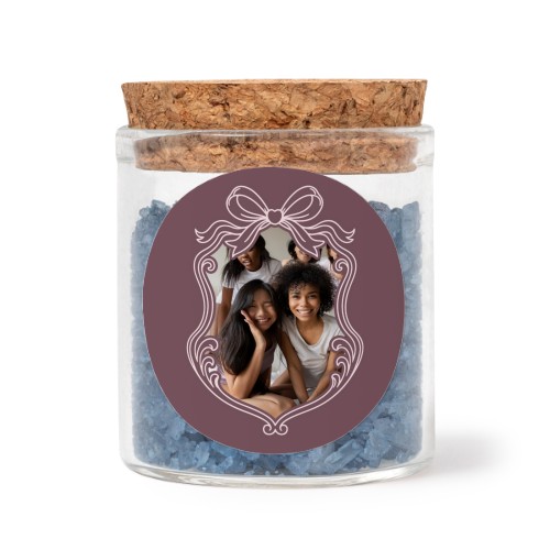 Mini bocal avec stickers rond et sel de bain bleu (lot de 12) Mini bocal avec stickers rond et sel de bain bleu (lot de 12)