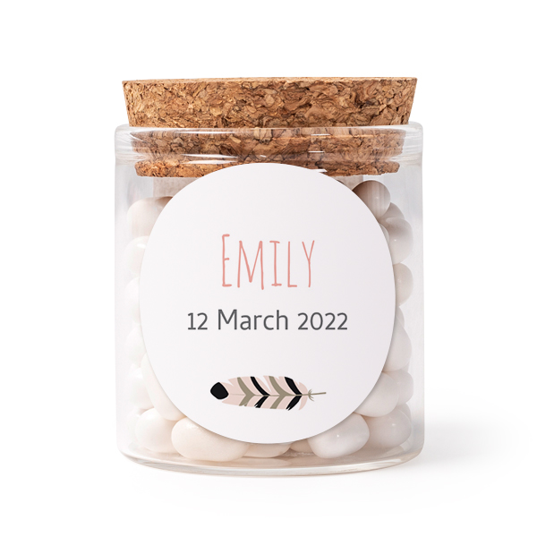 Colourful Boho Feathers - Text Only