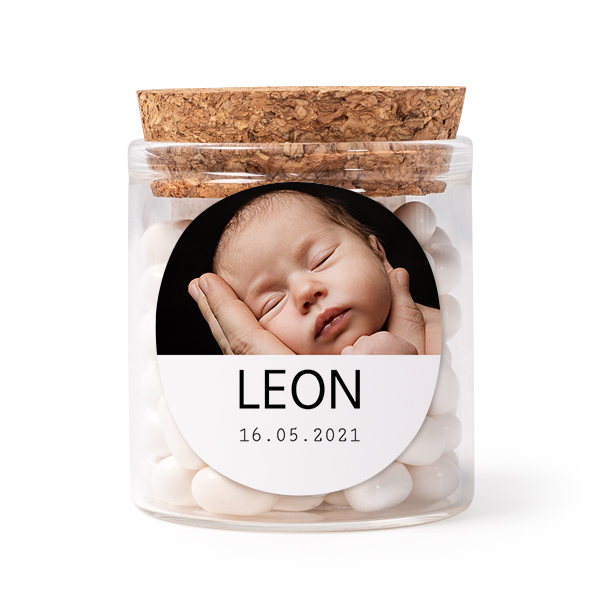 Bokaaltjes met sticker Rond (Set van 12)