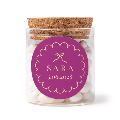 Classy Scallop Bow - Text Only Classy Scallop Bow - Text Only