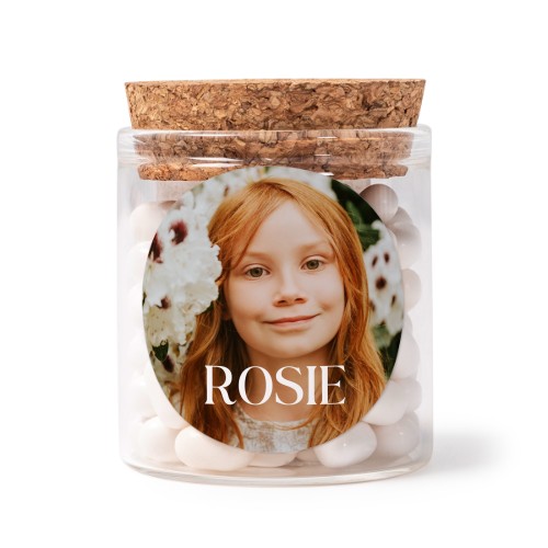 Mini bocal avec stickers rond (lot de 12)