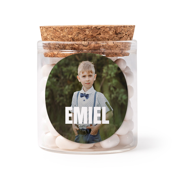Bokaaltjes met sticker Rond (Set van 12)
