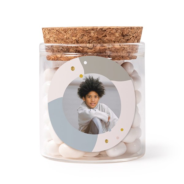 Bokaaltjes met sticker Rond (Set van 12)