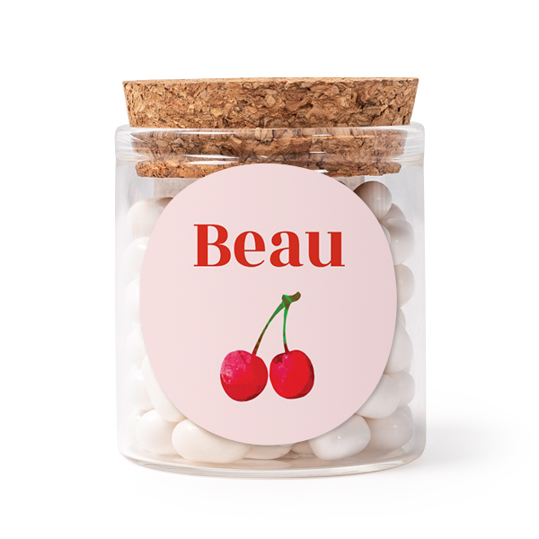Mini bocal avec stickers rond (lot de 12) Mini bocal avec stickers rond (lot de 12)