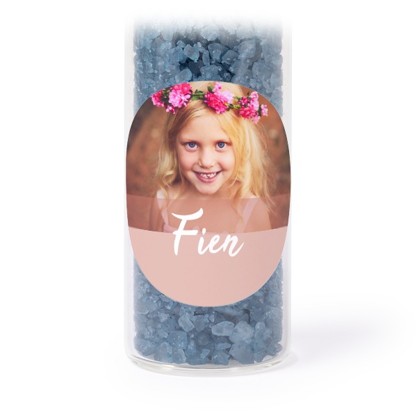 Mini-Glasröhrchen Set mit runden Stickern & Badesalz Blau - 12 Stk. Mini-Glasröhrchen Set mit runden Stickern & Badesalz Blau - 12 Stk.