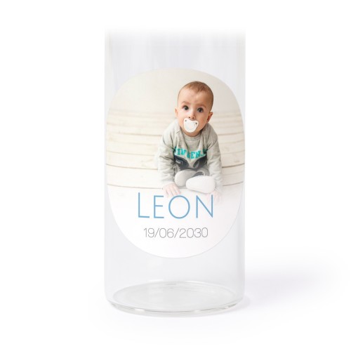 Tubes en verre avec autocollants ronds - lot de 12s