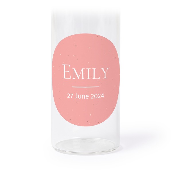 Glasrör med kork och runda klistermÀrken - 12 st Glasrör med kork och runda klistermÀrken - 12 st